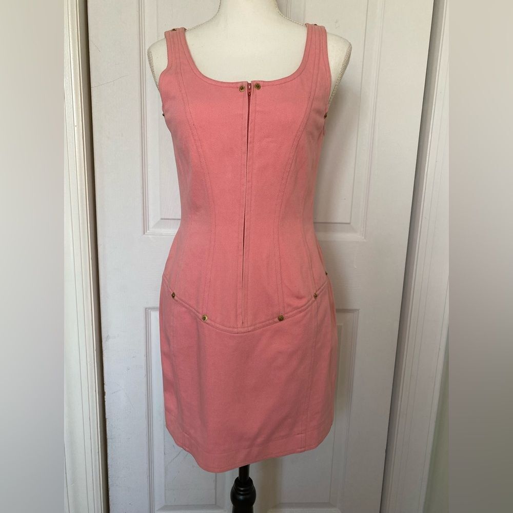 90s Anne Klein Sample Dress Bubble Gum Pink Dress